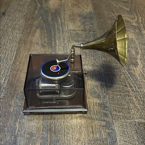 Vintage Style Gramophone Music Box Working MCM